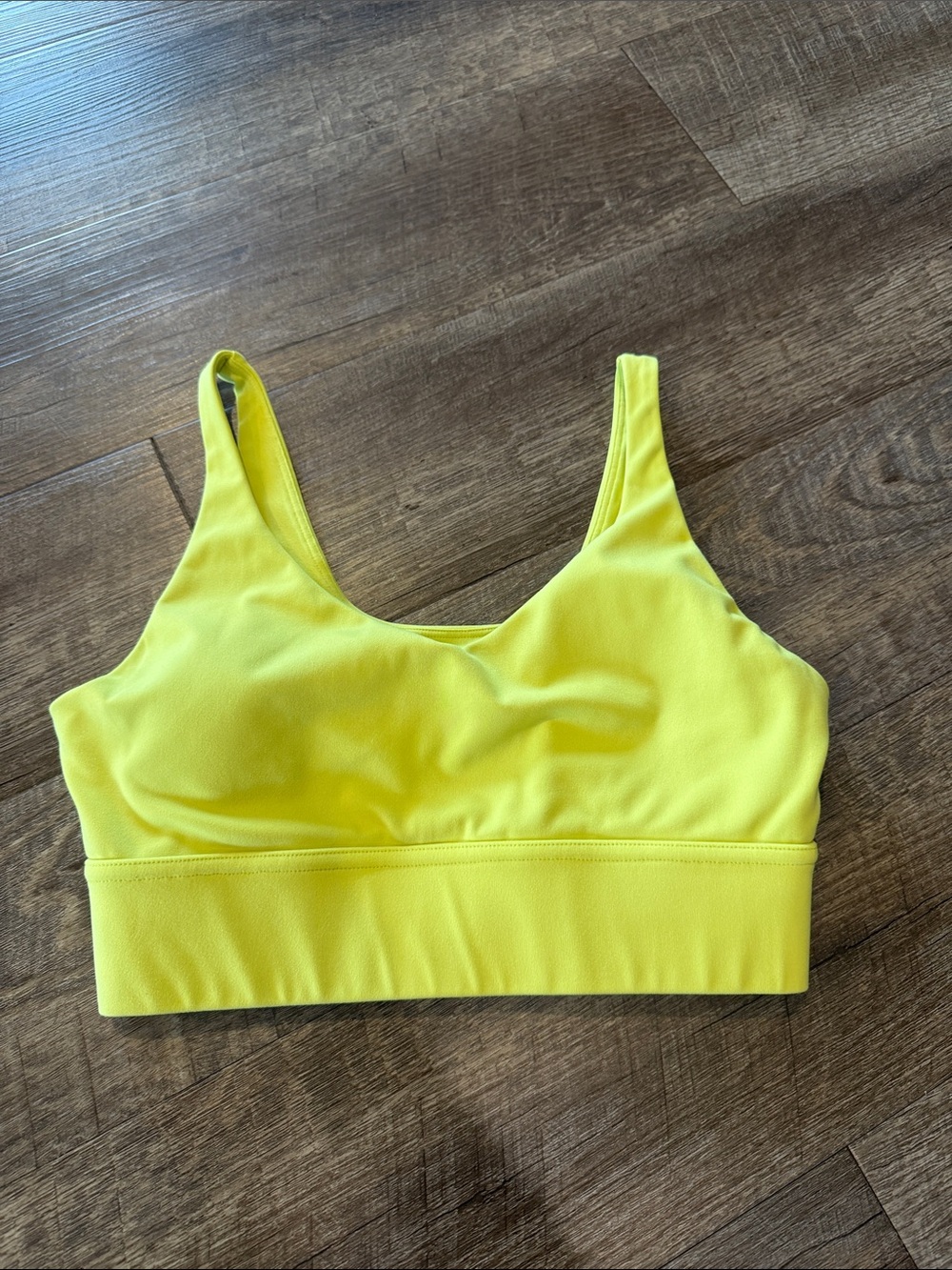 Yellow Sports Bra - Lightweight Supportive Women's Athletic Bra